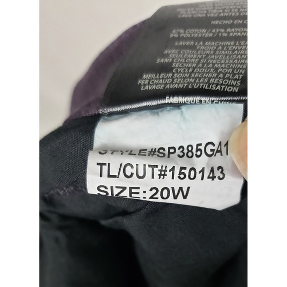 Kut from the Kloth Purple High Rise Ankle Skinny Pants Mens 20W Cotton Blend - Picture 7 of 13